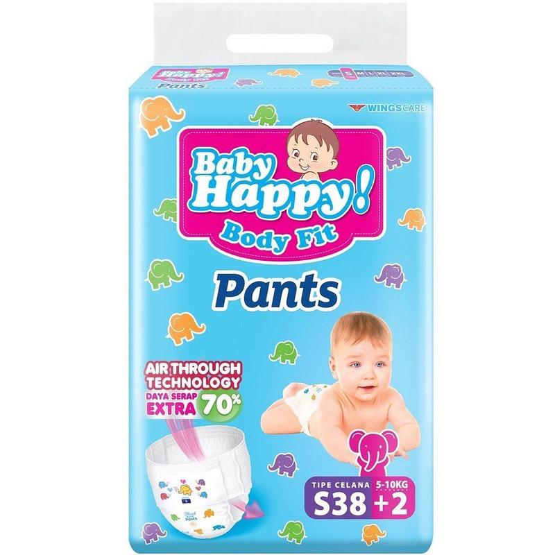 Product Introduction of [MURAH 2025] PAKET 3 BALL BABY HAPPY PANTS S40 M32 L28 XL26 XXL24 JUMBO 2 BALL S56 M48 L42 XL38 popok diaper bayi celana 14