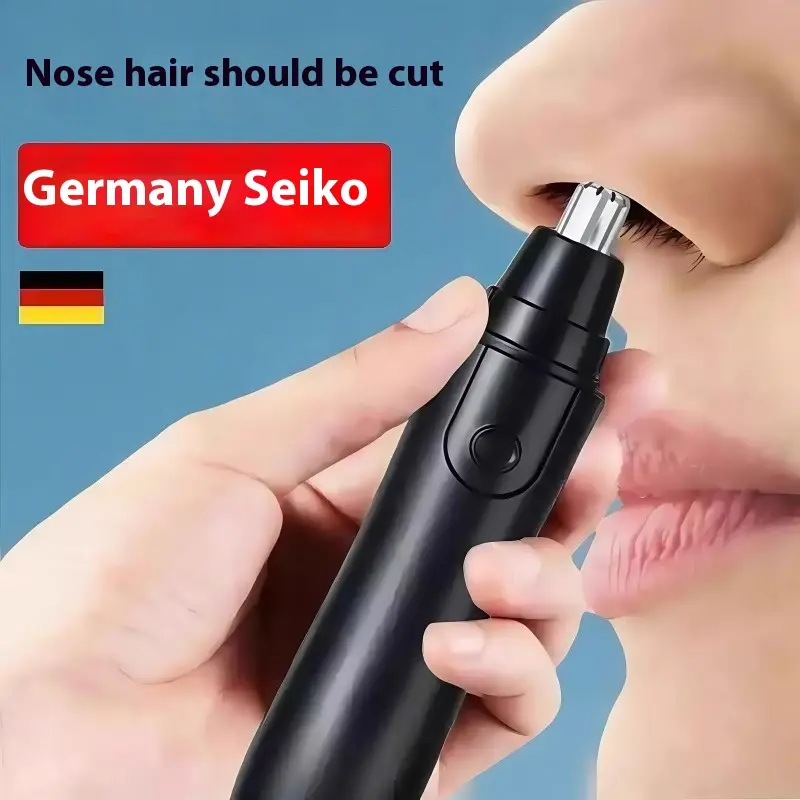 2025 Singapore Sensation! Pocket-Sized Must-Have for Guys - Nose Hair Warrior️ Effortless & Painless Shaving | IPX7 Waterproof + Type-C Fast Charging | Perfect for Eyebrow & Ear Hair Trimming!
