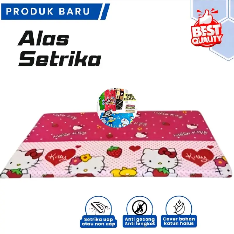 Alas Setrika Portable Alas Gosok Setrika anti  panas Dan lengket ukuran 90x50 Cm 1