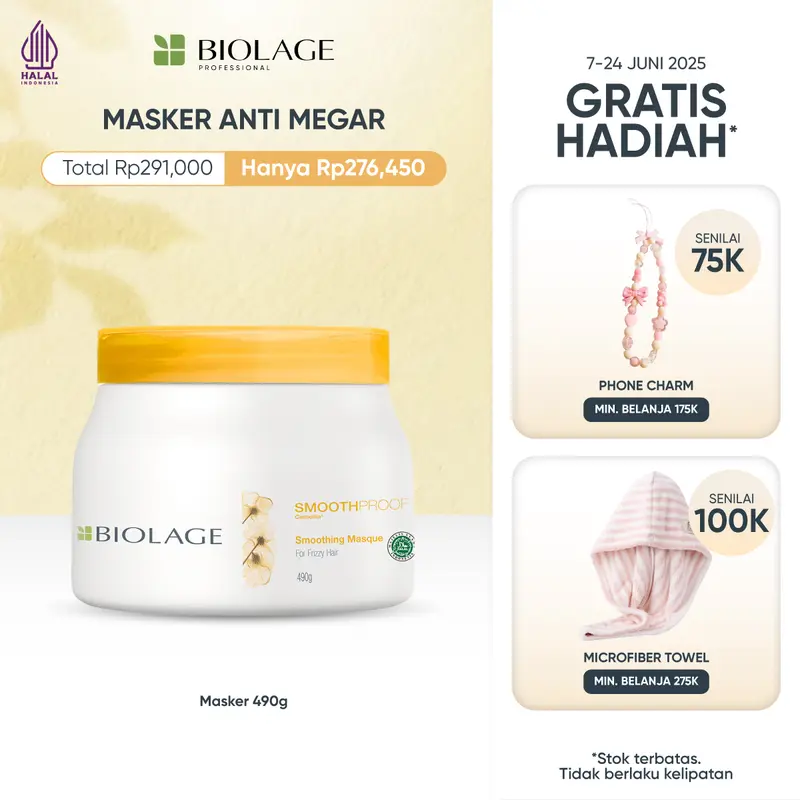 Biolage Smoothproof Mask 500 ml - Masker Professional Perawatan Rambut Megar 0