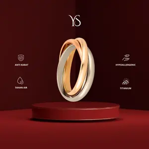YS - Trinity Ring CINCIN Titanium Anti Karat