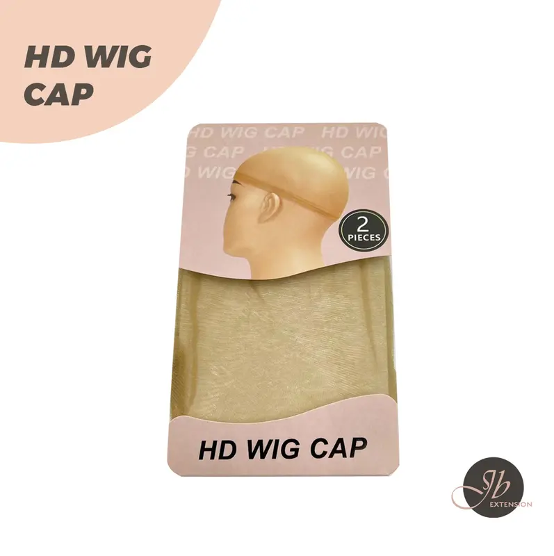 JBextension【UK】Real HD Wig Caps, 2 Pieces Ultra-thin Invisible and Breathable Stretchy Stocking Sheer Caps for Women Lace Front Wig HD Wig Cap 2 Pcs 4