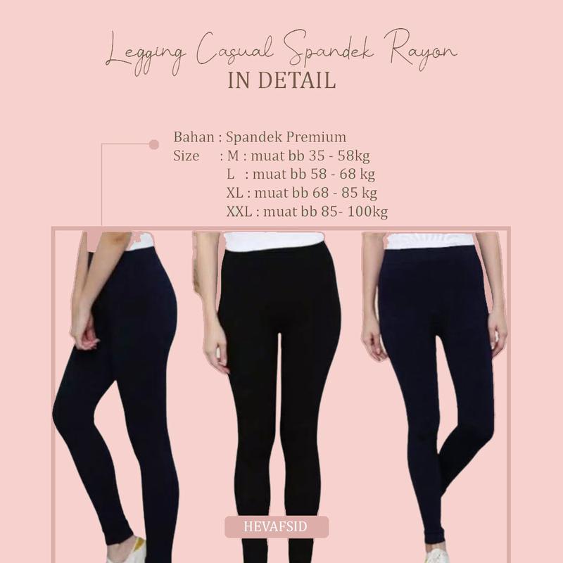 Heva - Legging Casual Spandek Rayon 0