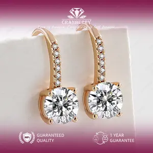OS1-E04 Anting Wanita Cranberry Jewelry Premium Lapis Emas 18k Anti Luntur Anti Berubah Warna Garansi 1 Tahun Resmi Size Adjustable Kualitas Grade Terbaru Aksesoris Perhiasan Anting Nikah Permata VVS1 Elegan COD