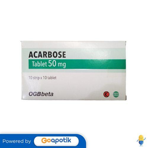 ACARBOSE OGB BETA 50 MG BOX 100 TABLET