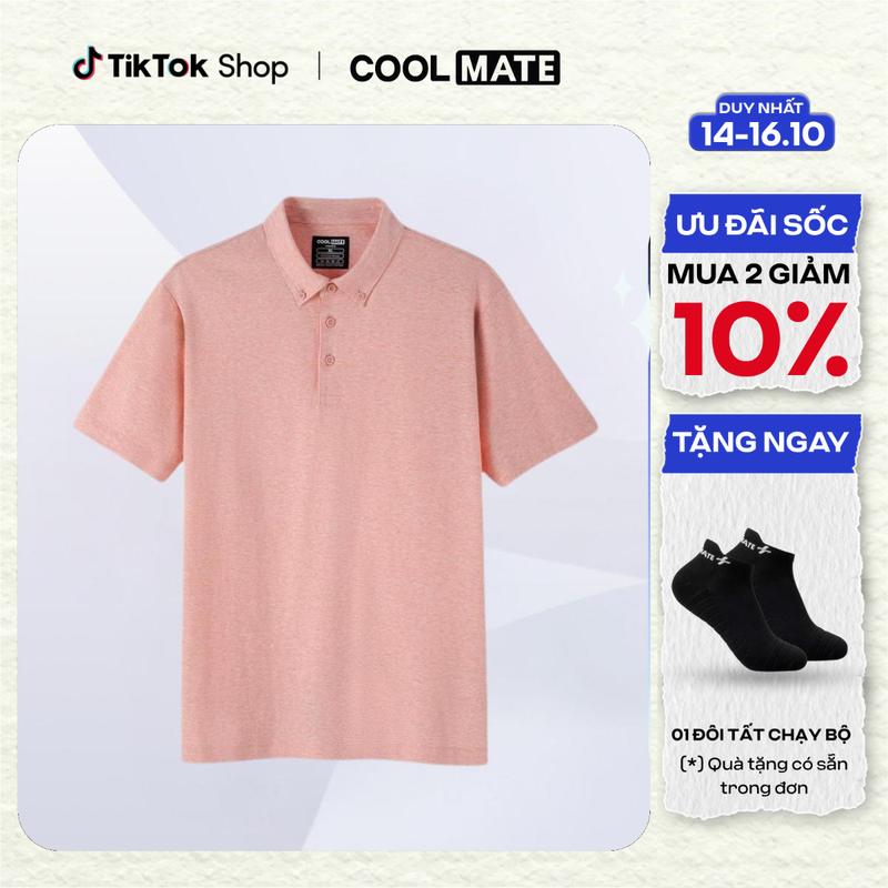[TẶNG 01 Đôi tất] Áo Polo nam Premium Cotton Linen thoáng khí - Coolmate
