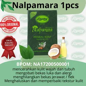 NEW Sabun PYRAMID NALPAMARA Racikan Herbal Rempah Kunyit VCO Bidara Alami Atasi Jerawat Kojic Pyary Soap