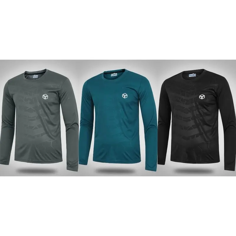 combo 3 áo giữ nhiệt nam , ào thun body dài tay cho nam, áo dài tay thu đông chất vải thun lạnh,, áo đá bóng dài tay Menswear Áo Thun 1
