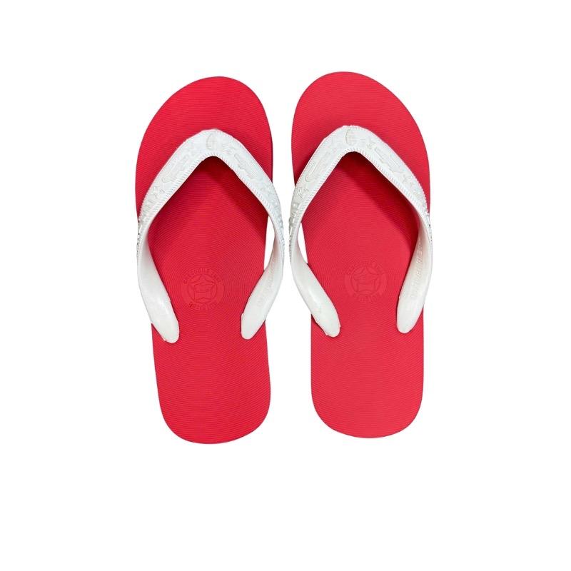  Dép Thái Lan Đỏ quai trắng limited dép cao su dép xỏ ngón tông lào dép nam đế bằng 