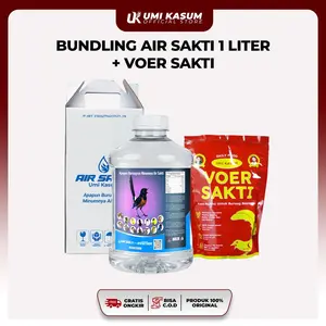 Lebih Hemat Air Sakti 1 Liter & Voer Sakti By Umi Kasum dirancang khusus Untuk Makan & Minum Sang Burung Juara Bisa untuk Kesehatan Optimal | GMV | ASL-VS