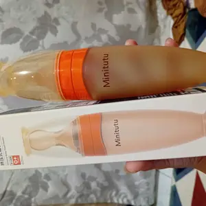 Minitutu Botol Sendok Makan Bayi Baby Feeder Spoon Mpasi Anti Tumpah 120ml Silikon BPA Free CJ23