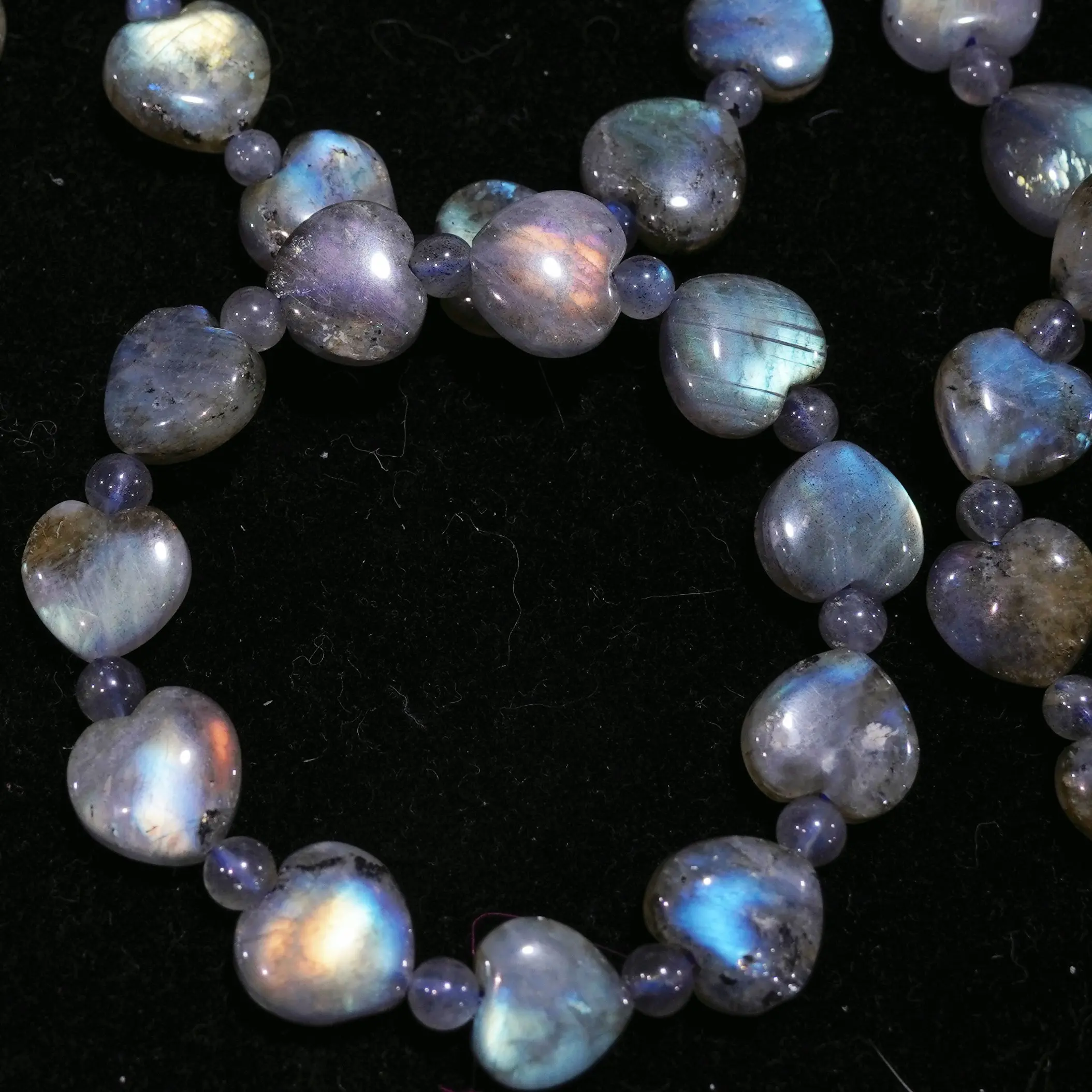 Natural Labradorite  quartz bracelets