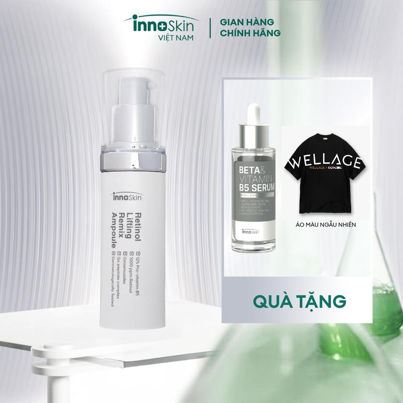   HV   DDD  N07 -  SUPPER DEAL  1 chai retinol mẫu mới màu xám Innoskin Tặng 1 chai serum B5 mẫu mới màu xám Innoskin fullsize + 1 áo phông Ecochic chính hãng 
