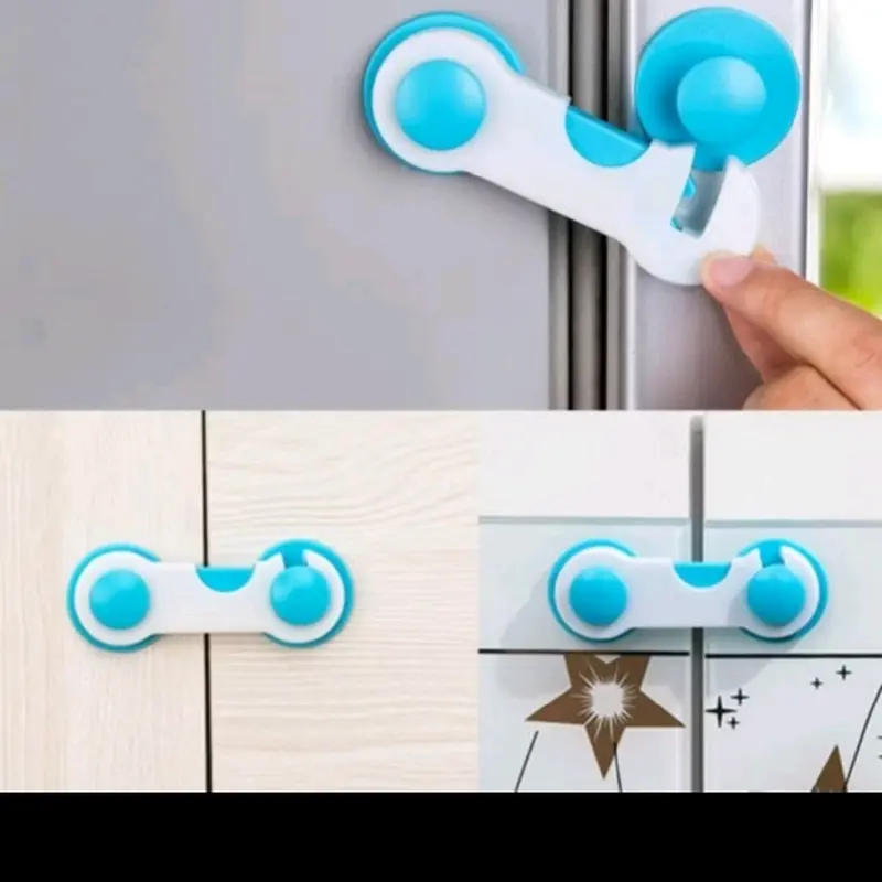 Safety Lock Baby Alat Kunci Pengait Pengaman Pintu Laci Kunci Lemari Kulkas Anak Kecil 5