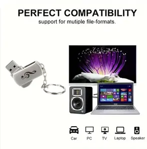 002 USB Flash Drive  Casing Logam Tahan Lama, Mendukung OTG, Penyimpanan Praktis