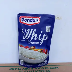 Pondan whip cream 100gr. Bahan untuk membuat whip cream kue atau untuk minuman, bahan simpel untuk membuat whip cream.