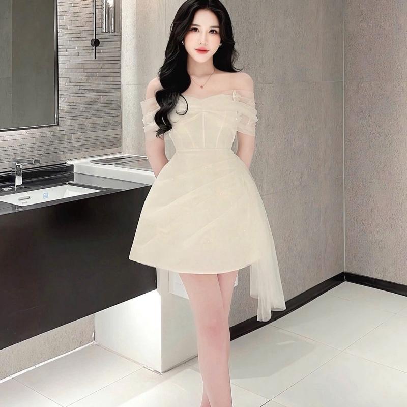   MiAn Dress   váy tafta lưới đính kết ... 