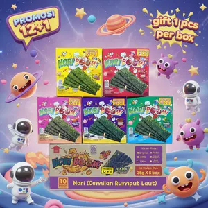 PAKET HEMAT NORI BOOM 5 RASA - 1 DUS ISI 5 BOX BISA MIX RASA