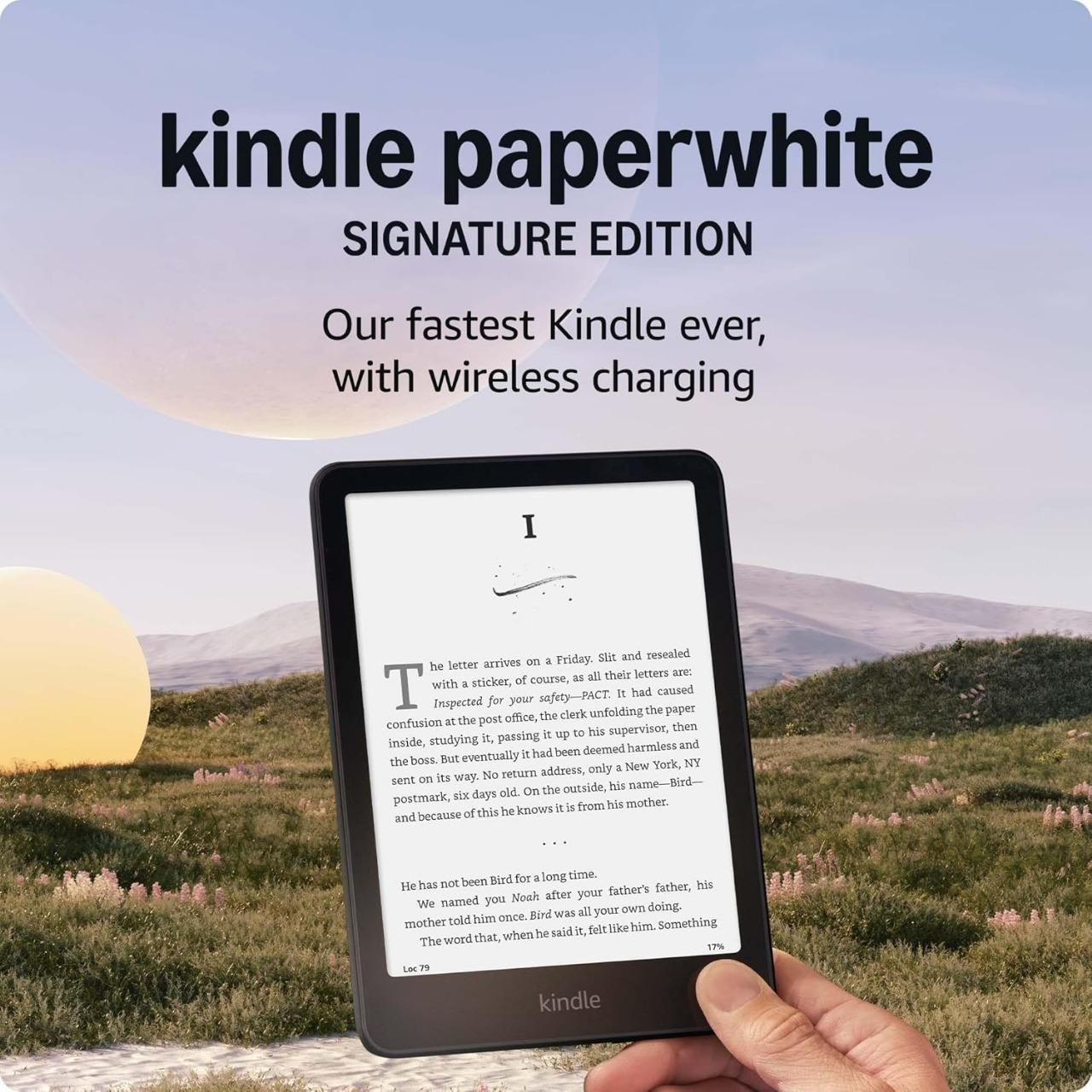 All-new Amazon Kindle Paperwhite Signature Edition (32 GB) – Our fastest Kindle with auto-adjusting front light, wireless charging, and weeks of battery