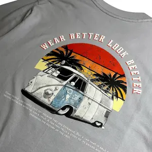 603 kaos/T-shirt Relex fit VW Abu Catton Combed 24s - Baju Lengan Pendek Pria Limited Edition Distro Katun