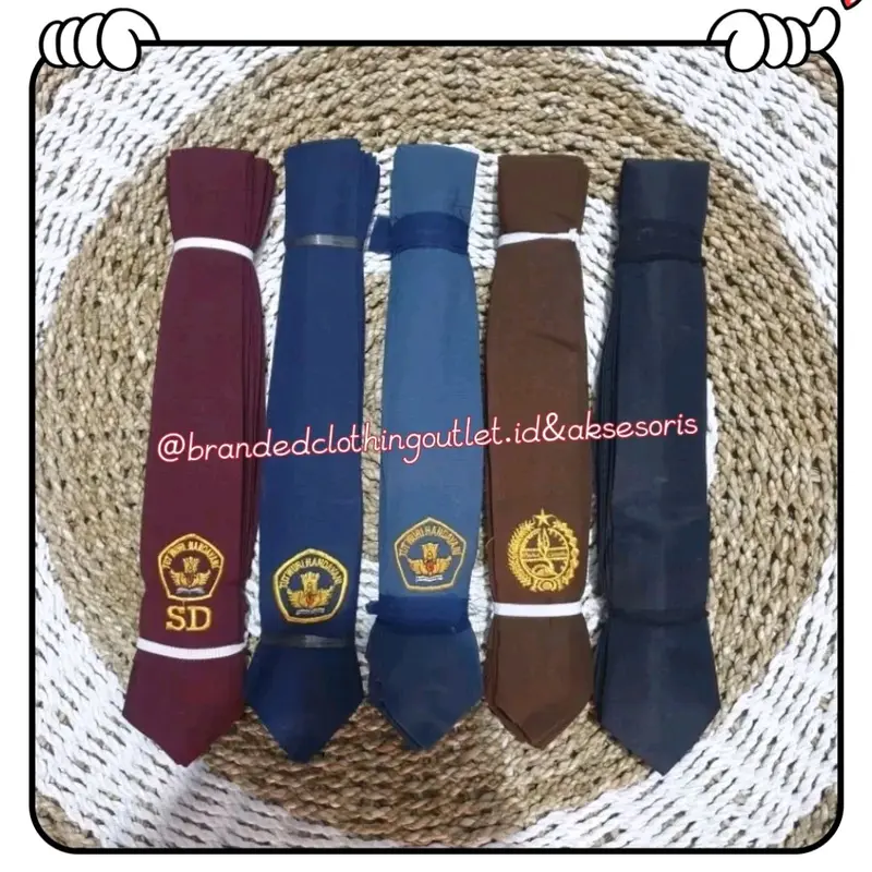 DASI SEKOLAH BORDIR SD SMP SMA / SERAGAM SEKOLAH / DASI POLOS HITAM BIRU ABU COKLAT / DASI BORDIR PEREMPUAN LAKI LAKI / DASI SEKOLAH CEWEK COWOK / DASI SEKOLAH SD SMP SMA PRAMUKA | TSD78302817 3