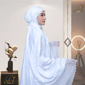 Arshaka 786 Mukena Dewasa Mewah Silk Bordir Serangkai Melati Haji Umroh Series