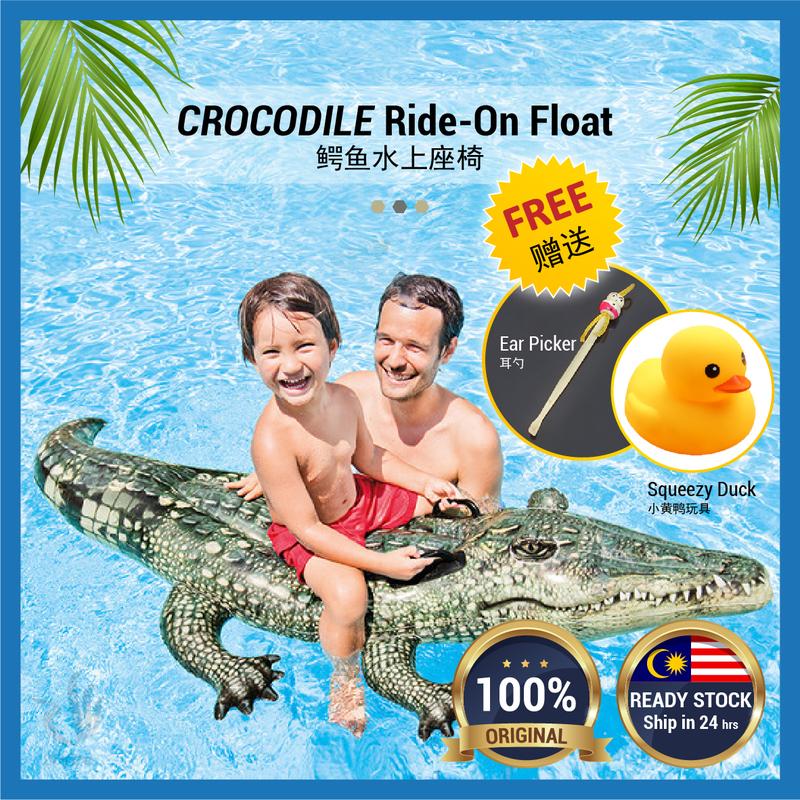 INTEX Crocodile Inflatable Float Swimming Pool Toy Swimming Pool ...