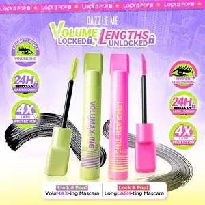 DAZZLE ME Lock & Pop! Duo Mascara Series VoluMAX-ing and LongLASH-ting  Transferproof Maskara Waterproof