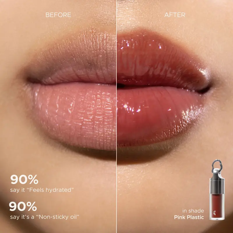 Mad For Makeup Tinted Glass H2Oil - 1st Lip Oil Glossy Cover Dark & Chapped Lips 2