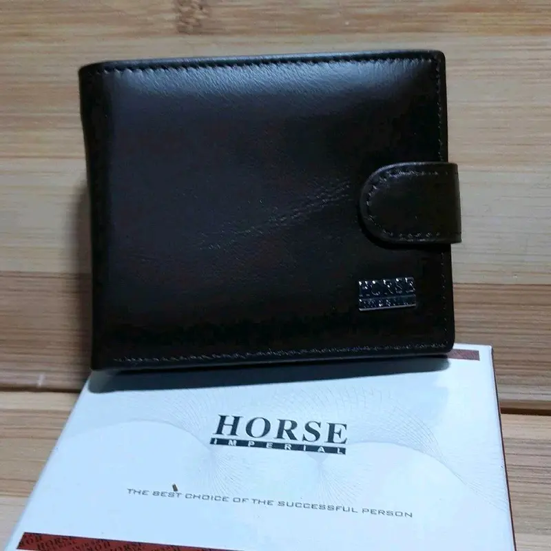 Dompet Pria Kulit Asli Imperial Horse Model Kancing Standar Kartu Uang 5