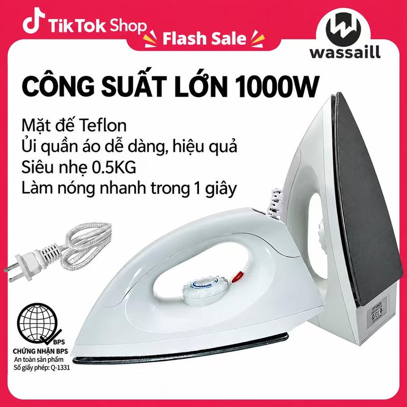 Electric iron Heats Portable Quickly iron With Overheat Protection Handheld Mini Flat Quick Heat-up Technology
