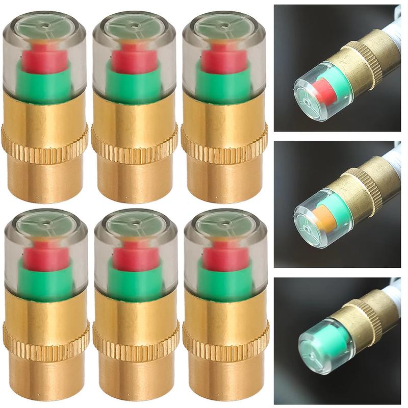 Van Lốp Xe Cảnh Báo Áp Suất Lốp 3 Màu Hiển Thị Kiểm Tra Dễ Dàng Bằng Mắt van áp…