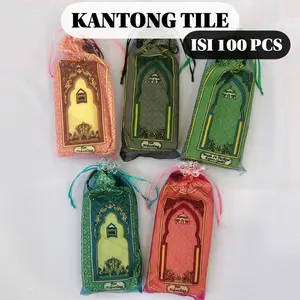 ISI 100 PCS Kantong Tile Buat Bungkus Sajadah Travel