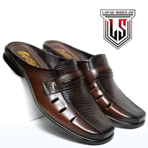 Sepatu Sendal pria selop bustong kulit terlaris | Shoes Selop