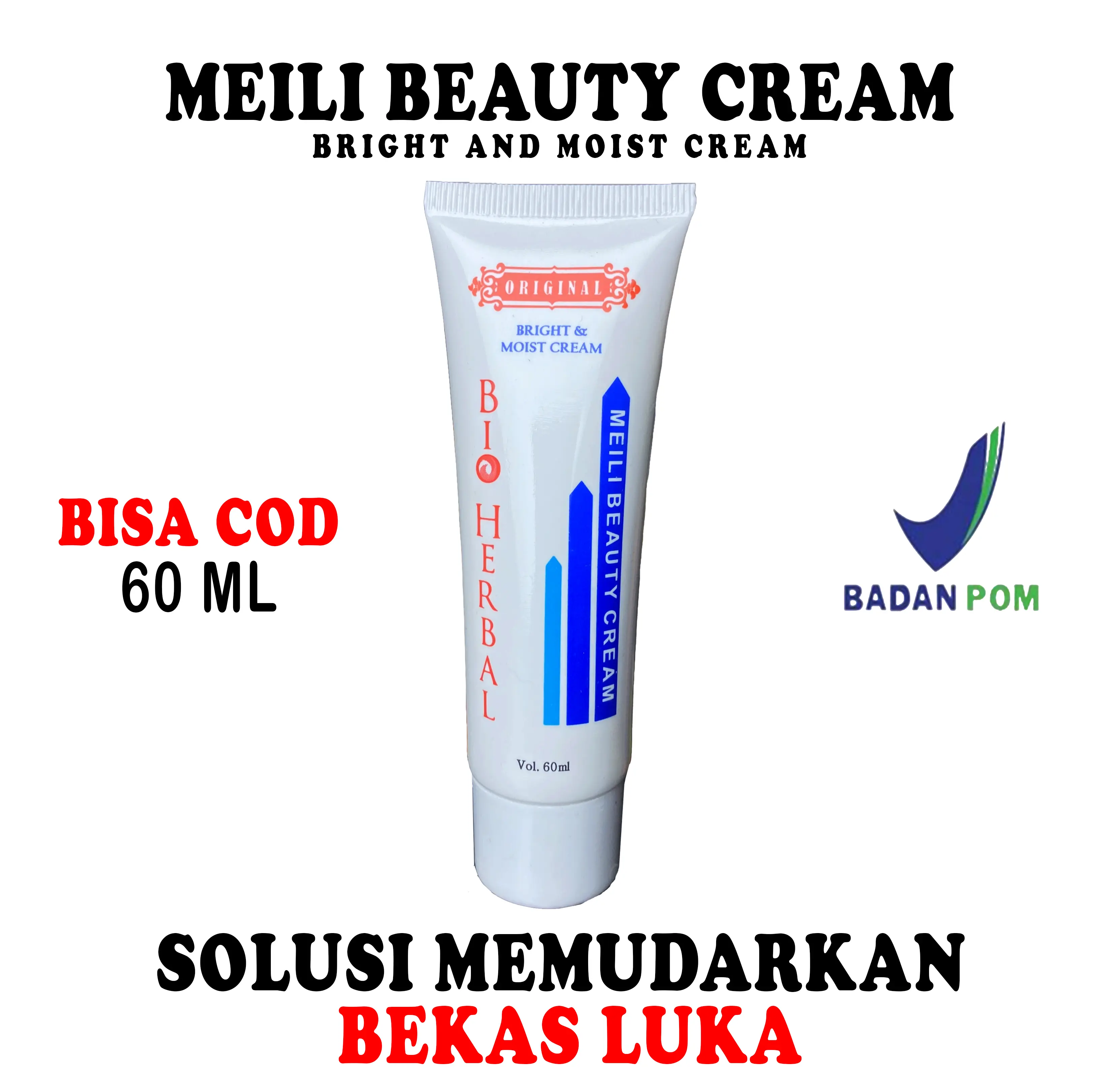 MURAH BIO HERBAL MEILI BEAUTY CREAM UNTUK MEMBANTU MEMUDARKAN BEKAS LUKA GATAL CACAR