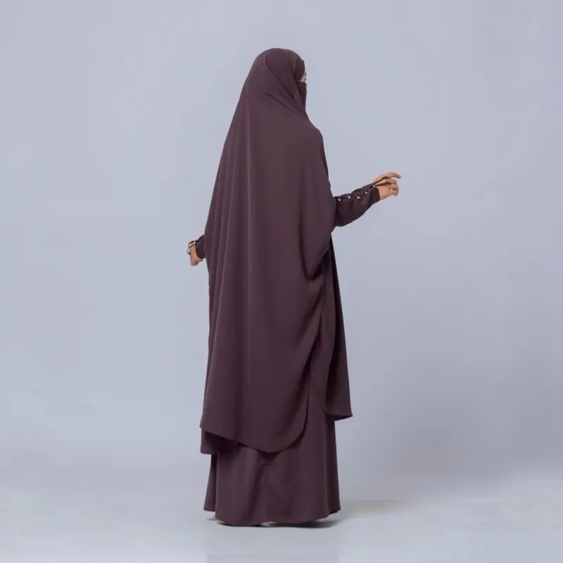Tsurayya -Hurrem One Set Frenchkhimar & Rok Wolfis Exclusive Free Cadar Tali/One Set Umroh Haji 2