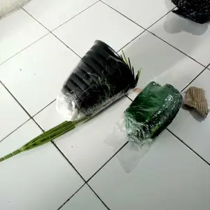DAUN PISANG PLASTIK JUMBO 1 METER 24 DAUN DEKORASI BUNGA SUDUT RUMAH BUNGA HIAS PLASTIK MURAH