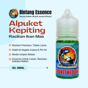 Bintang Essence Esen Ikan Mas Alpukat Kepiting Premium 30ML Aroma Unik Racikan Eksklusif Efektif di Segala Kondisi Kolam untuk Umpan Pelet dan Campur