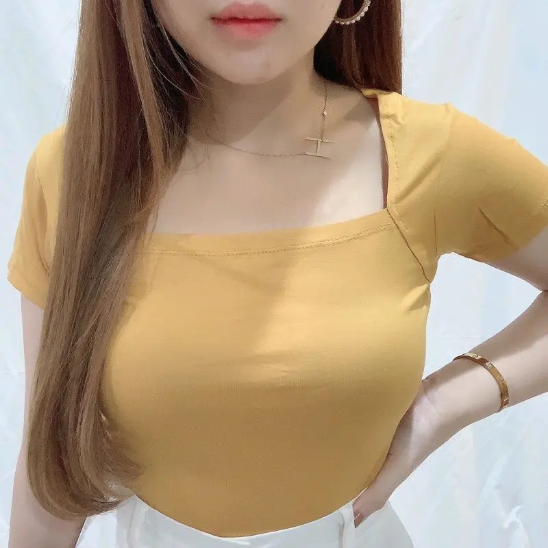 SquareNeck Top | Blouse Kaos Polos Atasan Wanita Spandex Rayon | 5