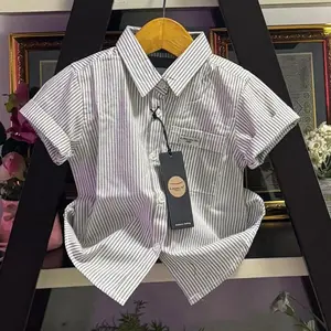 Kemeja Motif Salur Anak Laki Laki Terbaru 2024 Brand Libas