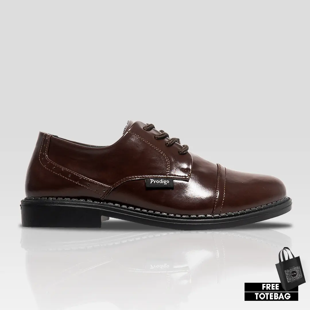 Prodigo * Sepatu Pria Seram Brown | Sepatu Formal Pria | Sepatu Pantofel Pria | Sepatu Kerja Terbaru