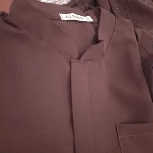 Listya Abaya set couple bahan jetblack pokka gamis & koko