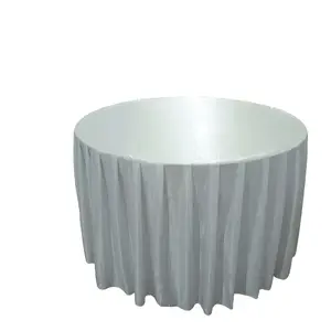 Cover Meja Bulat Diameter 120cm polos untuk Perlindungan Maksimal Taplak