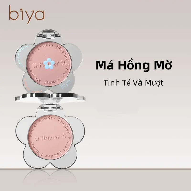 Má Hồng Hoa Mờ, Tự Nhiên, Ngọt Ngào, Mát Mẻ, Mang Xanh Biển, Tím, Đơn Sắc, Đỏ, Cosmetic bảngmắt 0