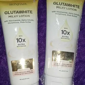 [BUNDLING] Skinflair Glutawhite Milky Lotion NEW 150 ml & Glutathione Body Scrub Tone Up Booster 250 ml | Original Produk 100%