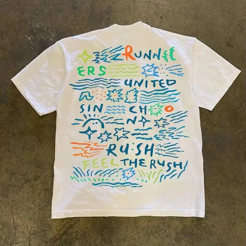 Kaos Lengan Pendek Cinta Kasih Simple Model Baru Gaya INS Pasangan Katun Unisvoypagfgcl