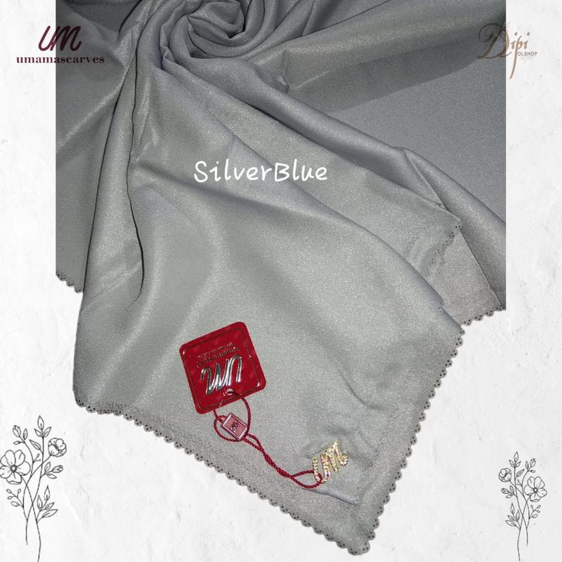 Luxury Plain lc Hijab Umama Scraf Jilbab Segi Empat Voal Tyspan Lasercut Kerudung 3