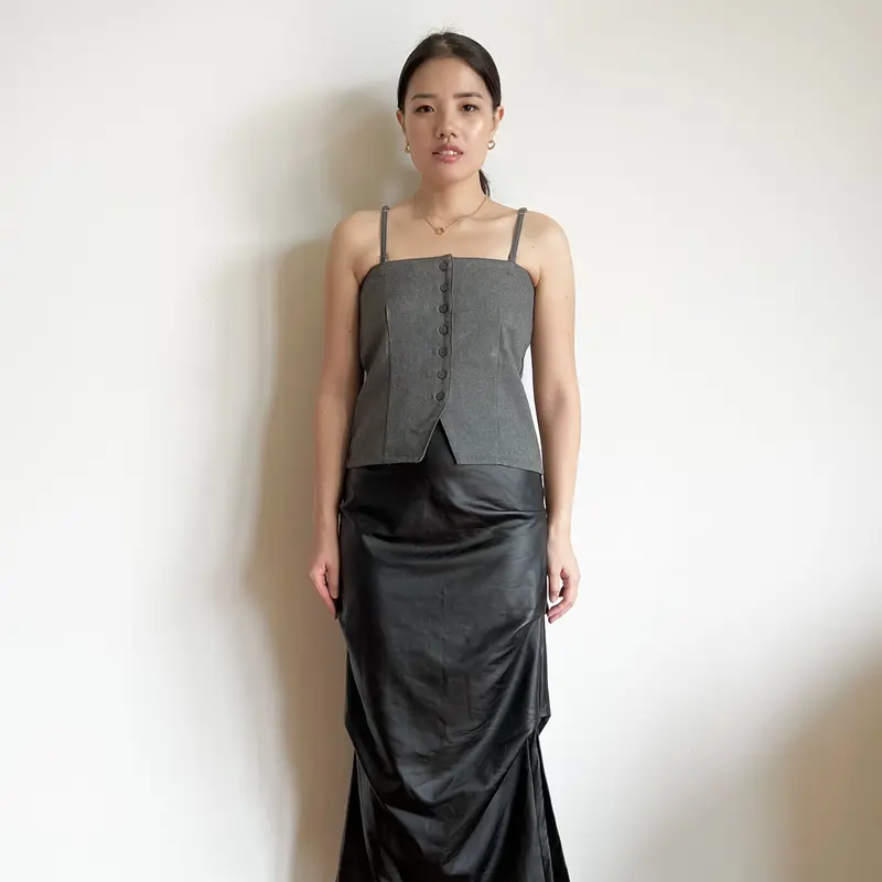 VERVE - LEA TUBE TOP MULTIWAYS kemben tank top atasan wanita abu 4