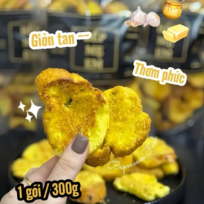 Bánh Mì Bơ Tỏi Mật Ong Giòn Rụm Chuẩn Vị Bếp Nhà Làm Đẫm Bơ Mật Ong Ăn Vặt Ăn Liền BẾP MẸ EM