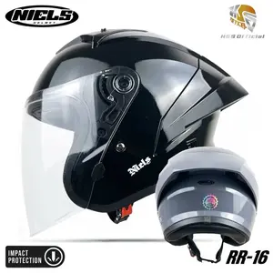 HELM NIELS R16 HALFACE SOLID SNI ORIGINAL